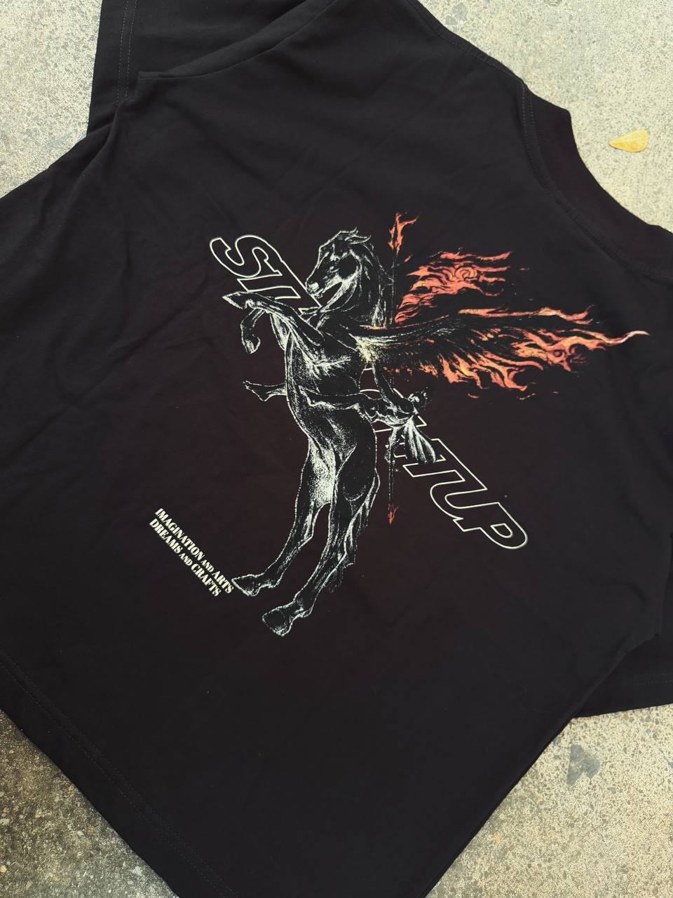 Straightup infernal Pegasus tee