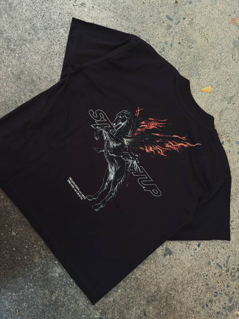 Straightup infernal Pegasus tee